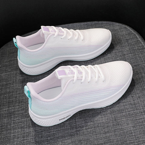 Korean Style All-match Female Breathable Flyknit Sneakers