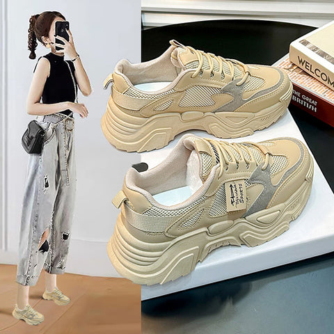 Attractive Style Clunky Female Spring Sports Sneakers