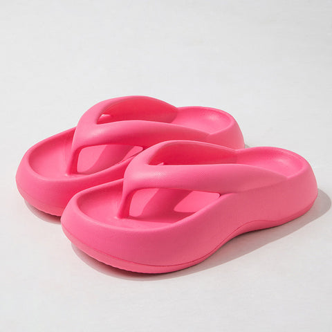 Women's Thick-soled Flip-flops Summer Feeling Increased Outside Wear Simple Slippers