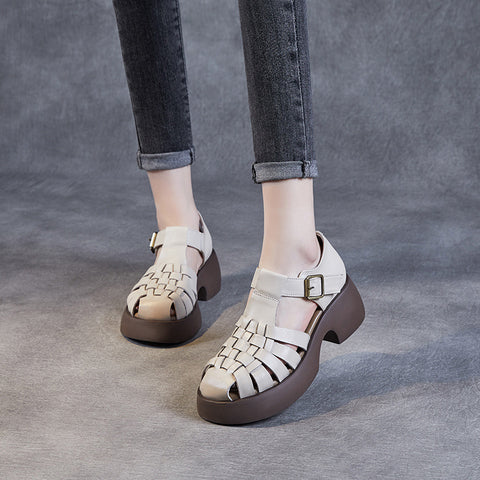 Durable Women's Velcro Summer Authentic Hollow Sandals