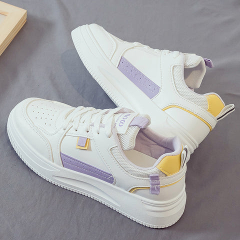 Cool Women's Spring White Sports Dad Sneakers