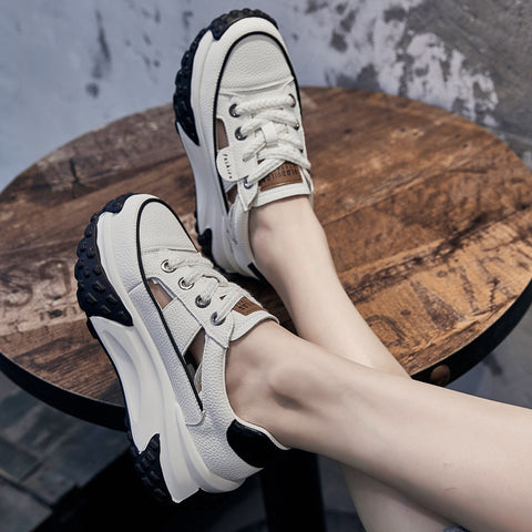 Women's The Bottom Breathable Lace Up Sports Style Sneakers