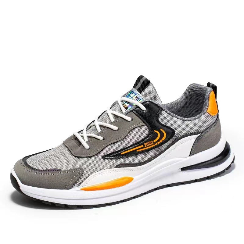 Men's Comfortable Mesh Color Matching Front Sneakers