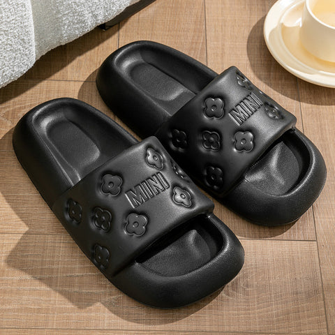Women's & Men's Thick-soled Indoor Home Bathroom Bath Silent House Slippers