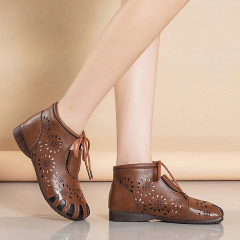 Women's Flat Ethnic Style Mother Soft Bottom Women's Shoes