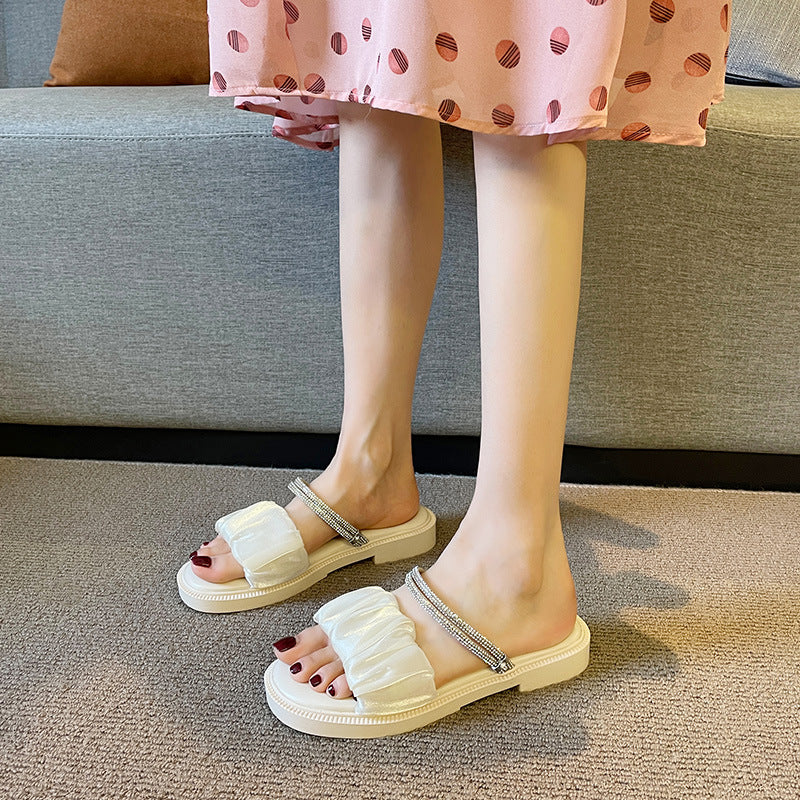Women's Flat Dual-purpose Outer Wear Fat Feet Sandals