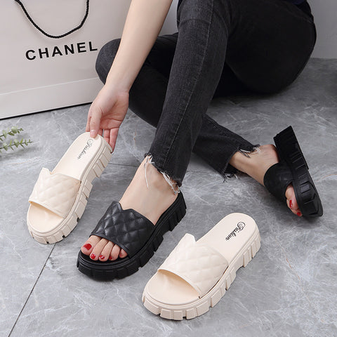 Women's Summer Outdoor Platform Fashion With Slippers