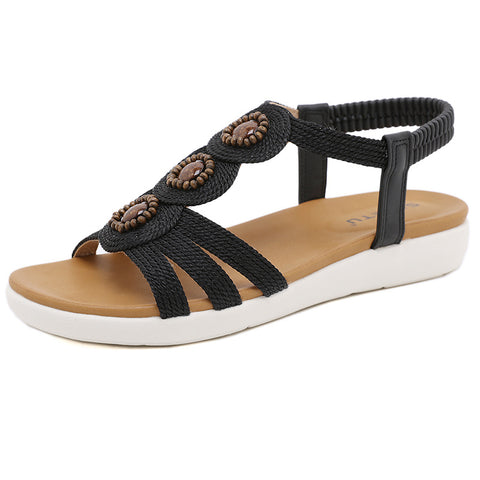 Women's Retro Ethnic Style Large Size Outsole Sandals