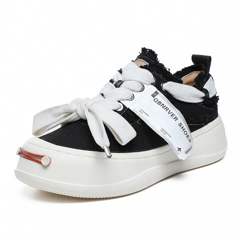 Stylish Women's Thick-soled Jack Purcell Couple Canvas Shoes