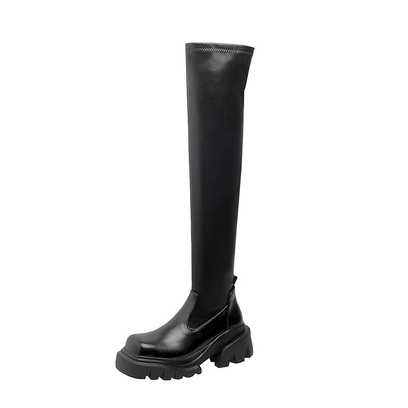 Women's Non-drop Tube Small Height Increased Thick Boots