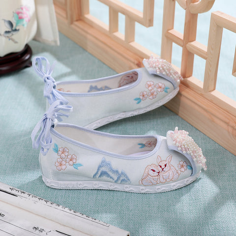 Rabbit Height Increasing Insole Han Chinese Canvas Shoes
